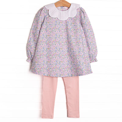 Poppy Fields Legging Set, Pink