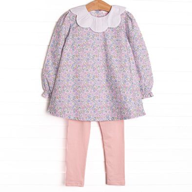 Poppy Fields Legging Set, Pink