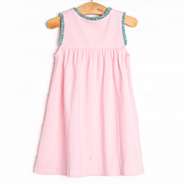 Putterly Adorable Applique Dress, Pink