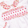 Going Steady Smocked Dress, White