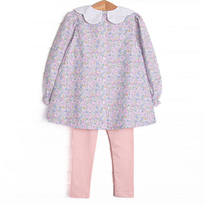Poppy Fields Legging Set, Pink