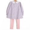 Poppy Fields Legging Set, Pink