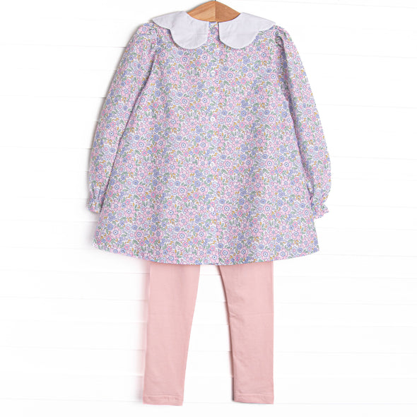 Poppy Fields Legging Set, Pink