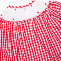 Yours Truly Smocked Legging Set, Red
