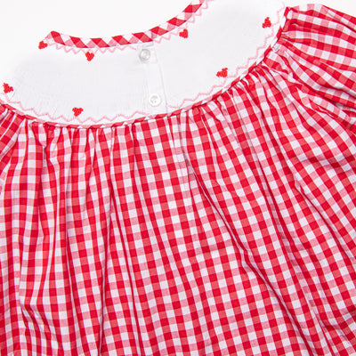 Yours Truly Smocked Legging Set, Red