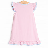 Puddle Pup Applique Dress, Pink