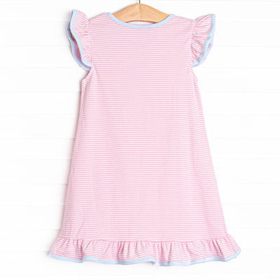 Puddle Pup Applique Dress, Pink