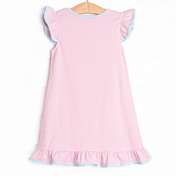 Puddle Pup Applique Dress, Pink