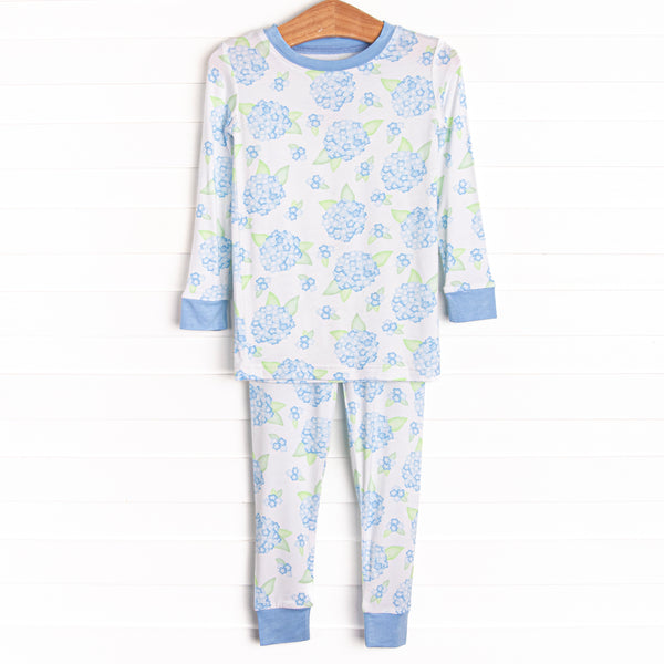 Bedtime Blossoms Bamboo Pajama Set, Blue