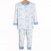 Bedtime Blossoms Bamboo Pajama Set, Blue