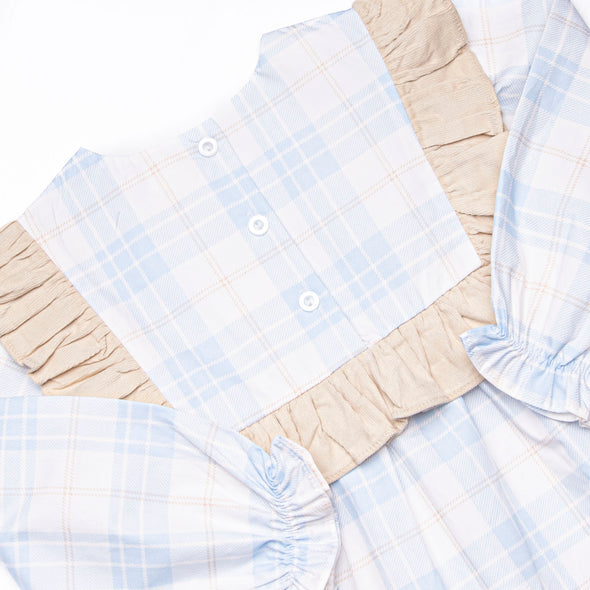 Picture Perfect Plaid Skirt Set, Blue