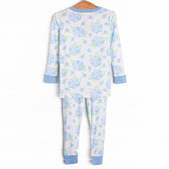 Bedtime Blossoms Bamboo Pajama Set, Blue