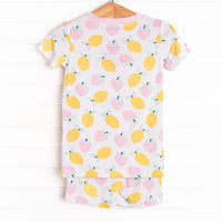 Strawberry Lemonade Bamboo Pajama Short Set, Pink
