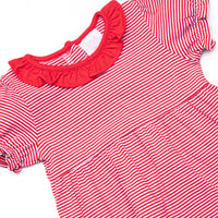 Annie Puff Sleeve Bubble, Red