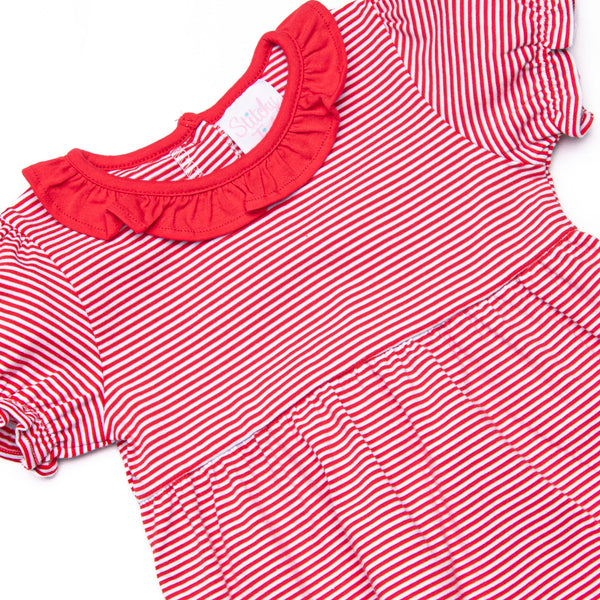 Annie Puff Sleeve Bubble, Red