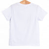 Sand Pail Pup Applique Top, White
