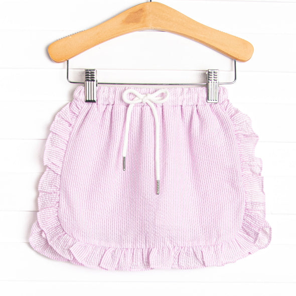 Sara Seersucker Skirt, Pink