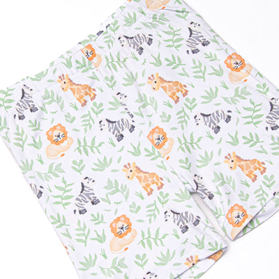 Wild Ones Bamboo Pajama Short Set, Green