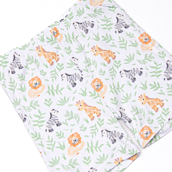 Wild Ones Bamboo Pajama Short Set, Green