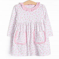 Saffron Stripes Dress, Pink