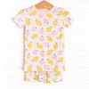 Strawberry Lemonade Bamboo Pajama Short Set, Pink