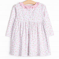Saffron Stripes Dress, Pink