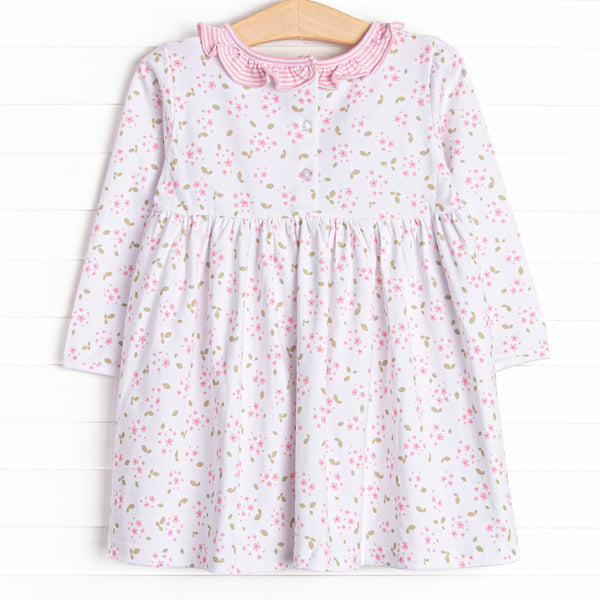 Saffron Stripes Dress, Pink