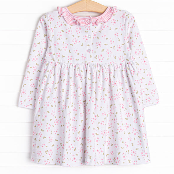 Saffron Stripes Dress, Pink