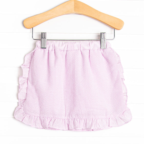Sara Seersucker Skirt, Pink