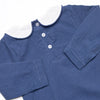 Pointer Pup Applique Bubble, Navy Corduroy