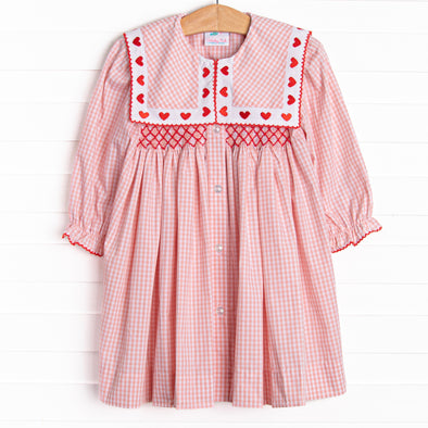 Girl's Close to the Heart Embroidered Dress in Pink size 3T | Stitchy Fish Girl's Close to the Heart Embroidered Dress in Pink size 3T | Stitchy Fish