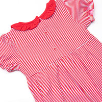 Annie Puff Sleeve Bubble, Red
