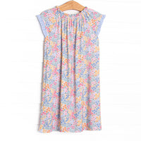 Island Blooms Bamboo Night Gown, Blue
