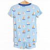Sleep at Sea Bamboo Pajama Short Set, Blue