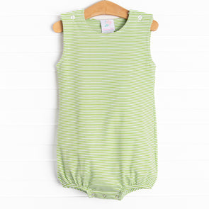 Bennet Bubble, Lime Green Stripe