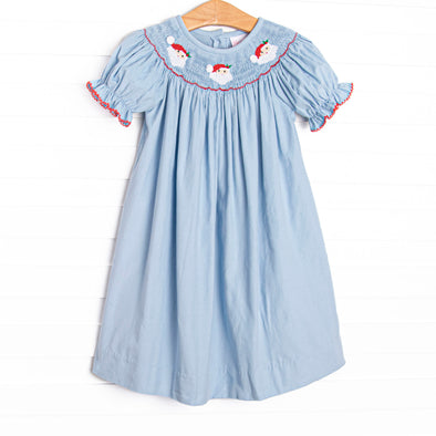 smocked bishop christmas dress Christmas Tree Smocked Bishop Dress 6m