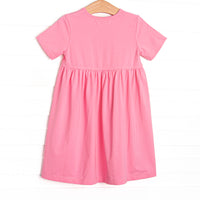 Magical Mouse Applique Pocket Dress, Pink