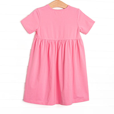 Magical Mouse Applique Pocket Dress, Pink