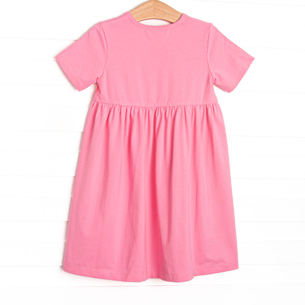 Magical Mouse Applique Pocket Dress, Pink
