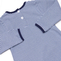 Noah Long Sleeve Pocket Bubble, Navy Stripe