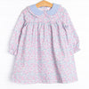 Garden of Flowers Dress, Blue