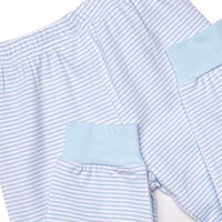 Jolly St. Nick Applique Pajama Set, Blue