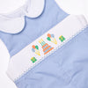 Let's Celebrate Smocked Jon Jon, Blue Gingham