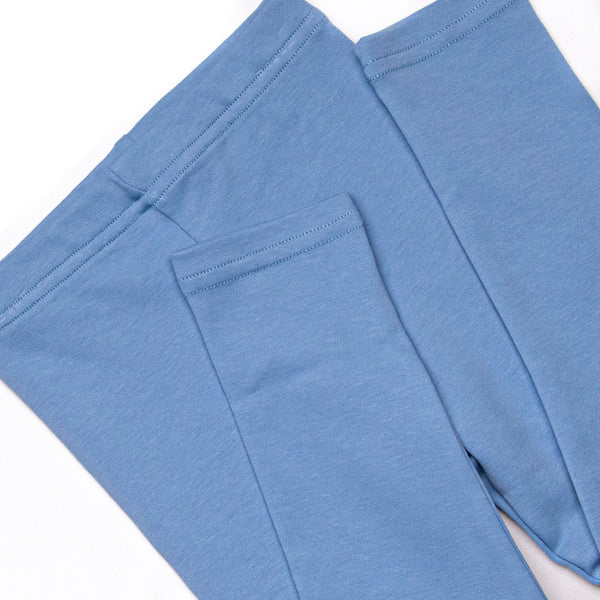Blakely Bow Pima Embroidered Legging Set, Blue