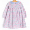 Garden of Flowers Dress, Blue