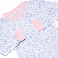 Timeless Toile Bamboo Pajama Set, Blue