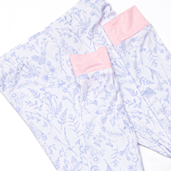 Timeless Toile Bamboo Pajama Set, Blue