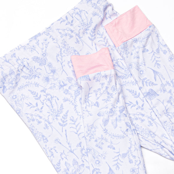 Timeless Toile Bamboo Pajama Set, Blue