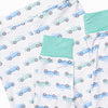 Truck Stop Bamboo Pajama Set, Green