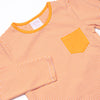 Down, Set, Hike Long Sleeve Short Set, Orange